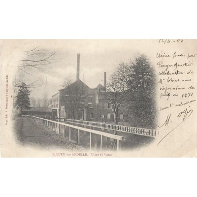 Fleury-sur-Andelle - Usine St.Victor vers 1900 